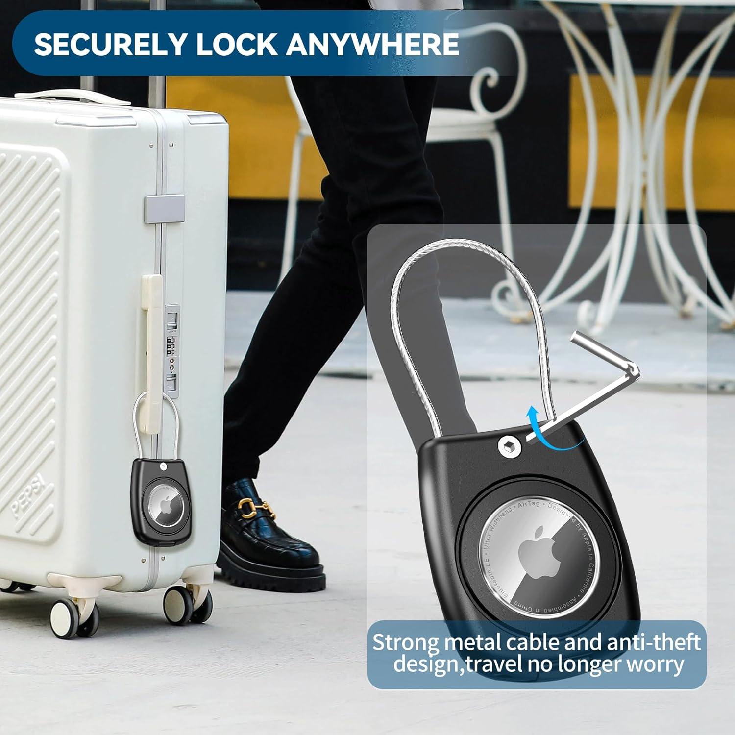 Soporte Impermeable para AirTag Wowwat - Funda Antipérdida Negra