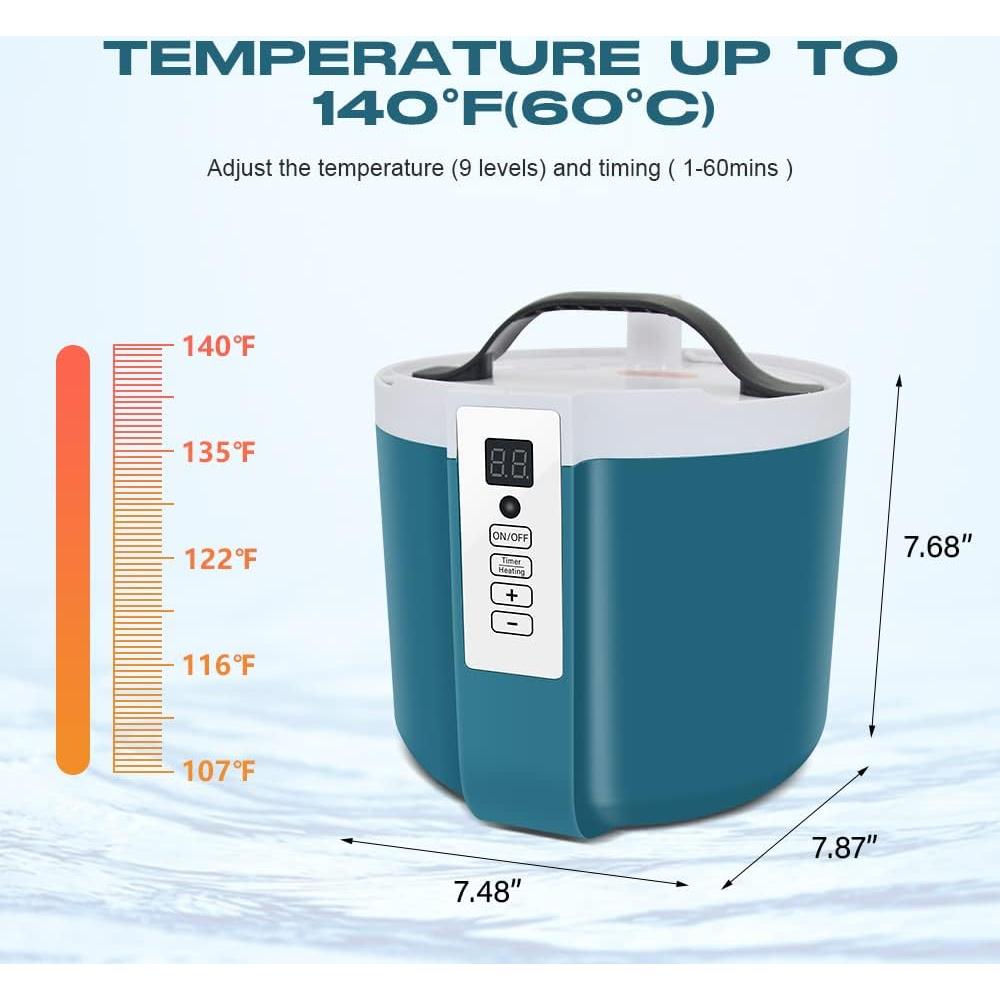 Sauna Vaporera AMOCANE 1.6L Acero Inoxidable Control Remoto