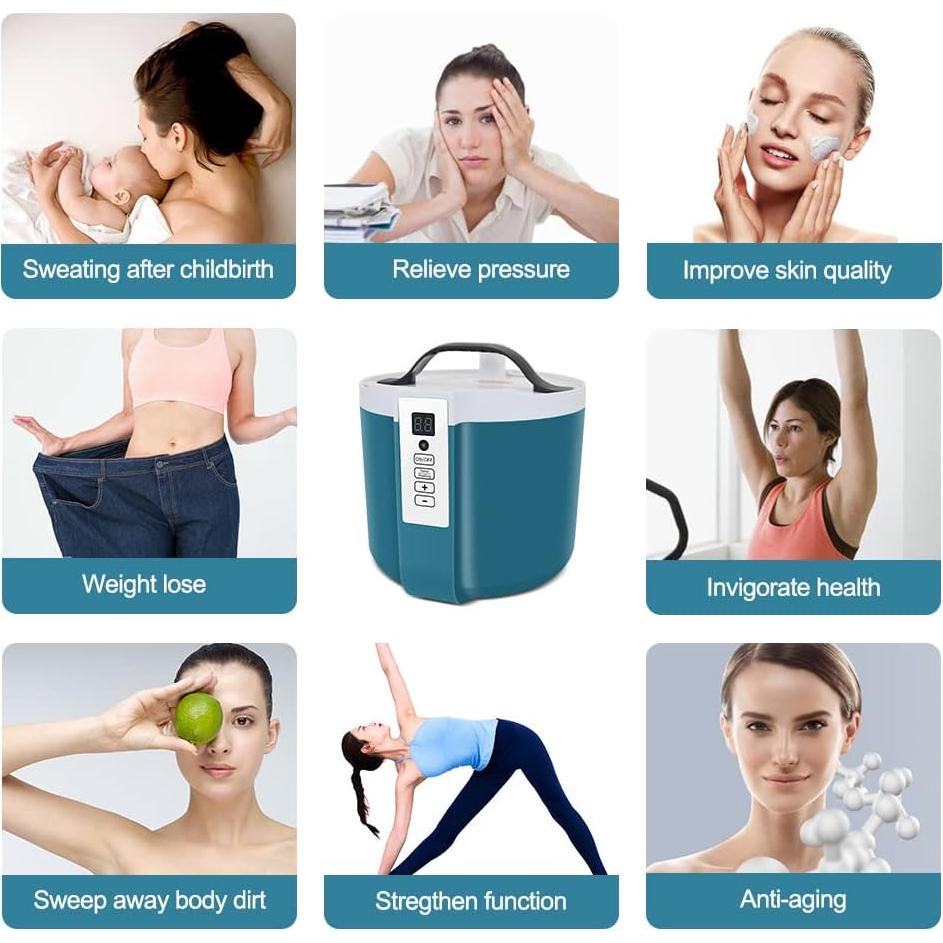 Sauna Vaporera AMOCANE 1.6L Acero Inoxidable Control Remoto