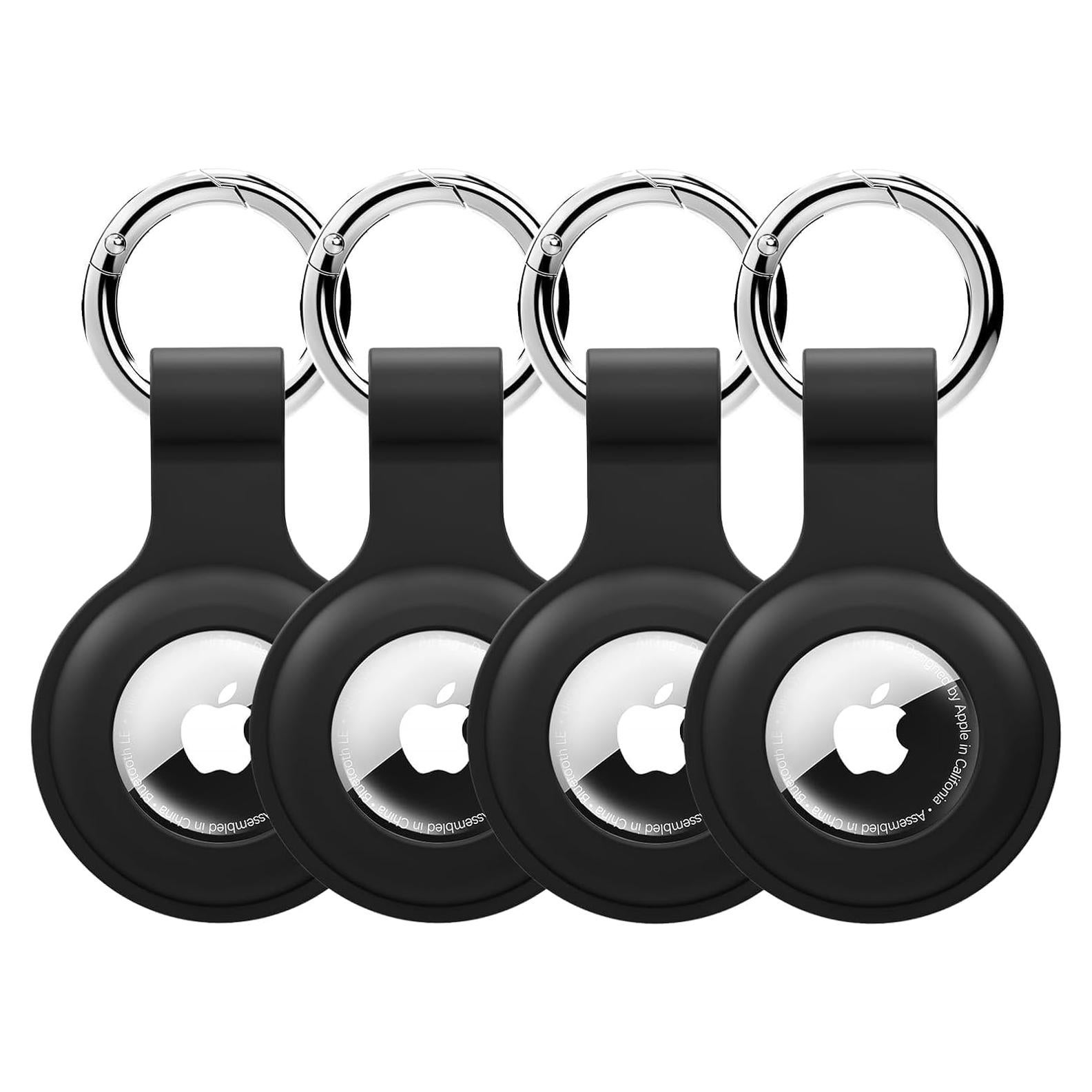 Funda de Silicona para AirTag Vsagier - Antirayaduras, Negro