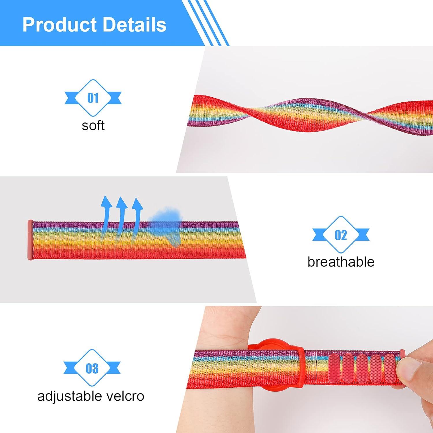 Pulsera Ajustable para Niños Qonuiy con Funda AirTag - 2 Packs