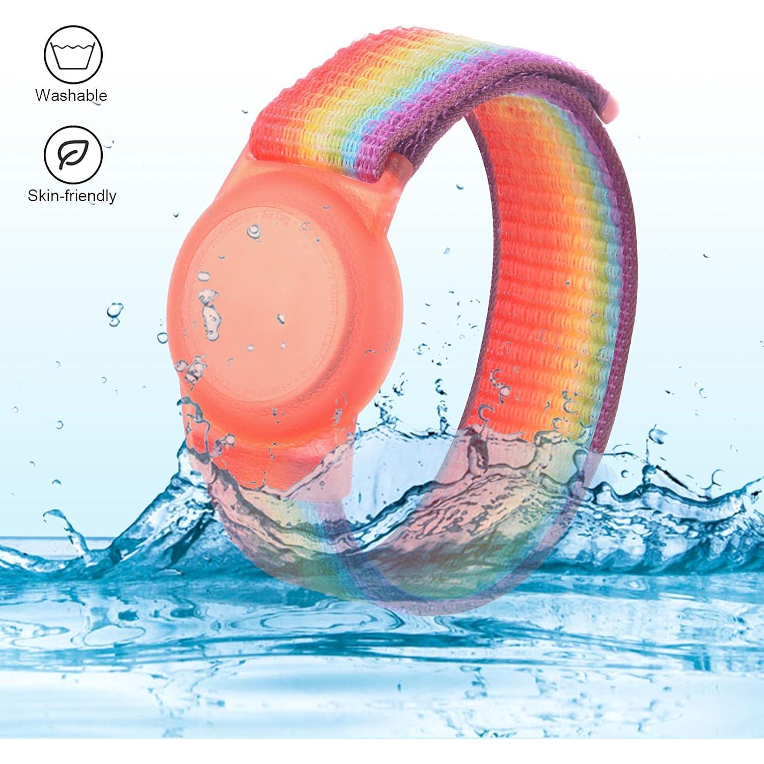 Pulsera Ajustable para Niños Qonuiy con Funda AirTag - 2 Packs