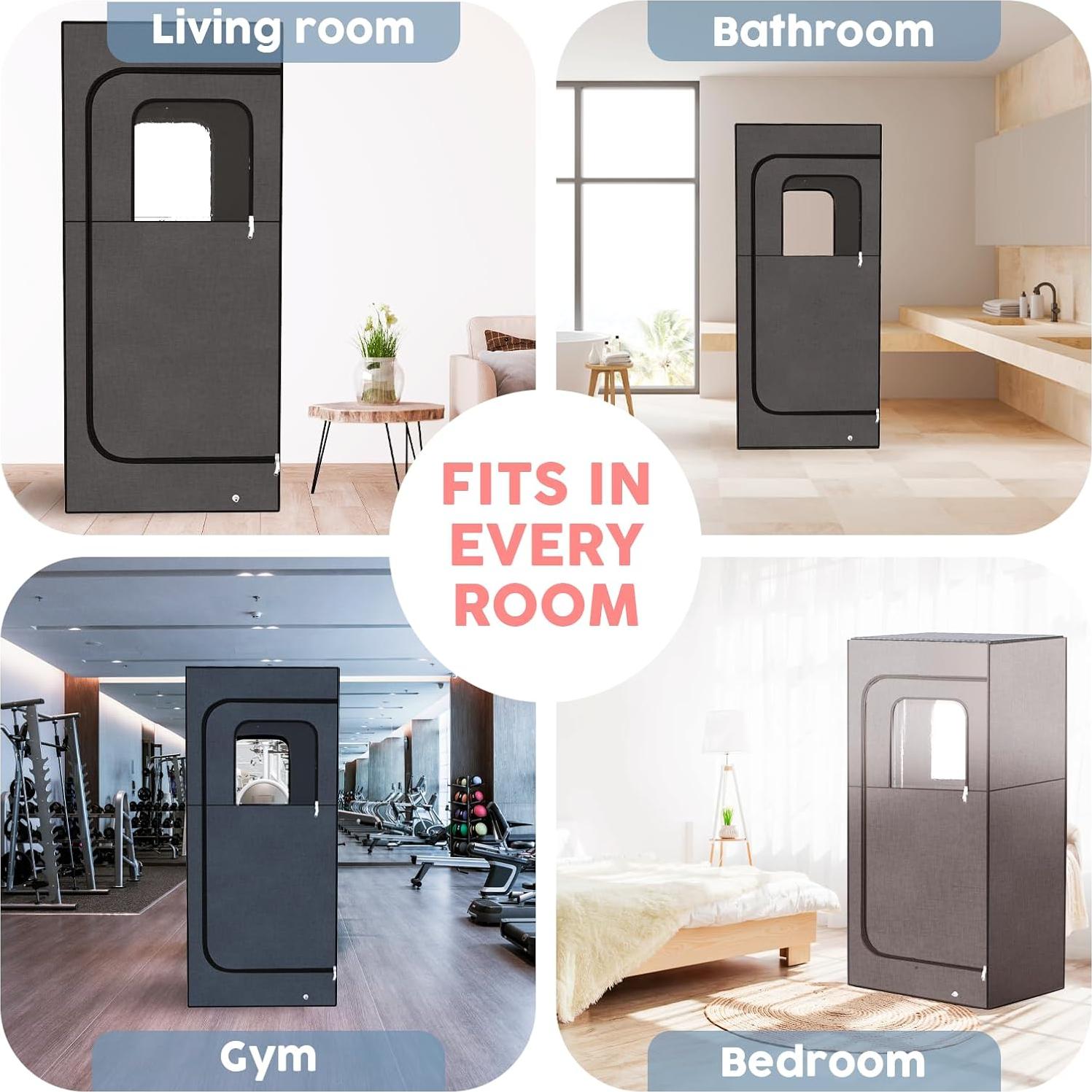 Sauna de Vapor Portátil Adamson 2.6L Silla Control Remoto