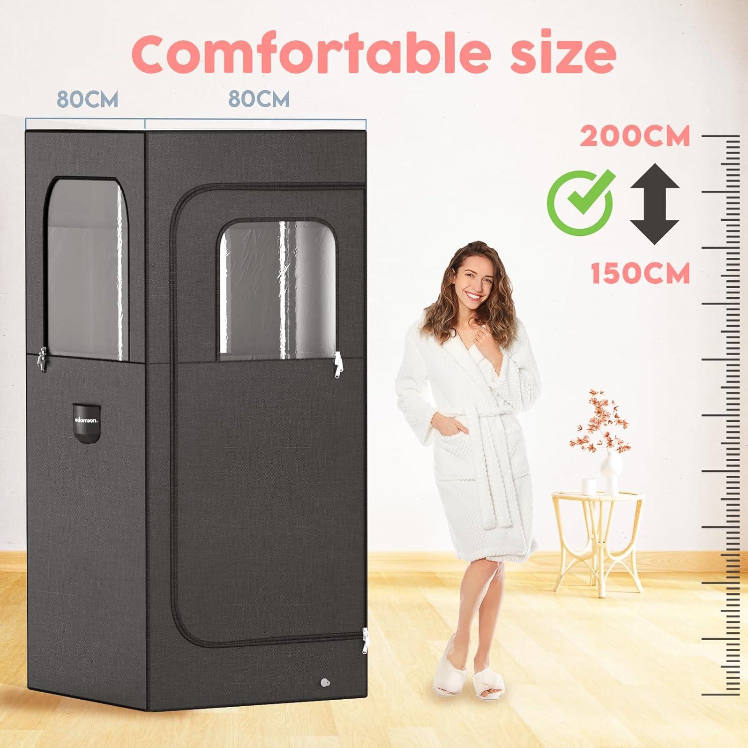 Sauna de Vapor Portátil Adamson 2.6L Silla Control Remoto