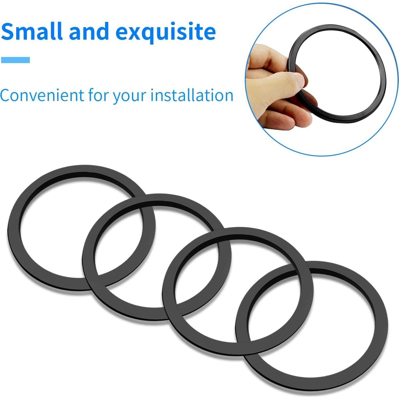 For 2016-2023 Tacoma A/C Vent Ring Inner Cover Air Conditioning Outlet Trim Decoration Toyota Tacoma Accessories 4 Piece Kit -Black