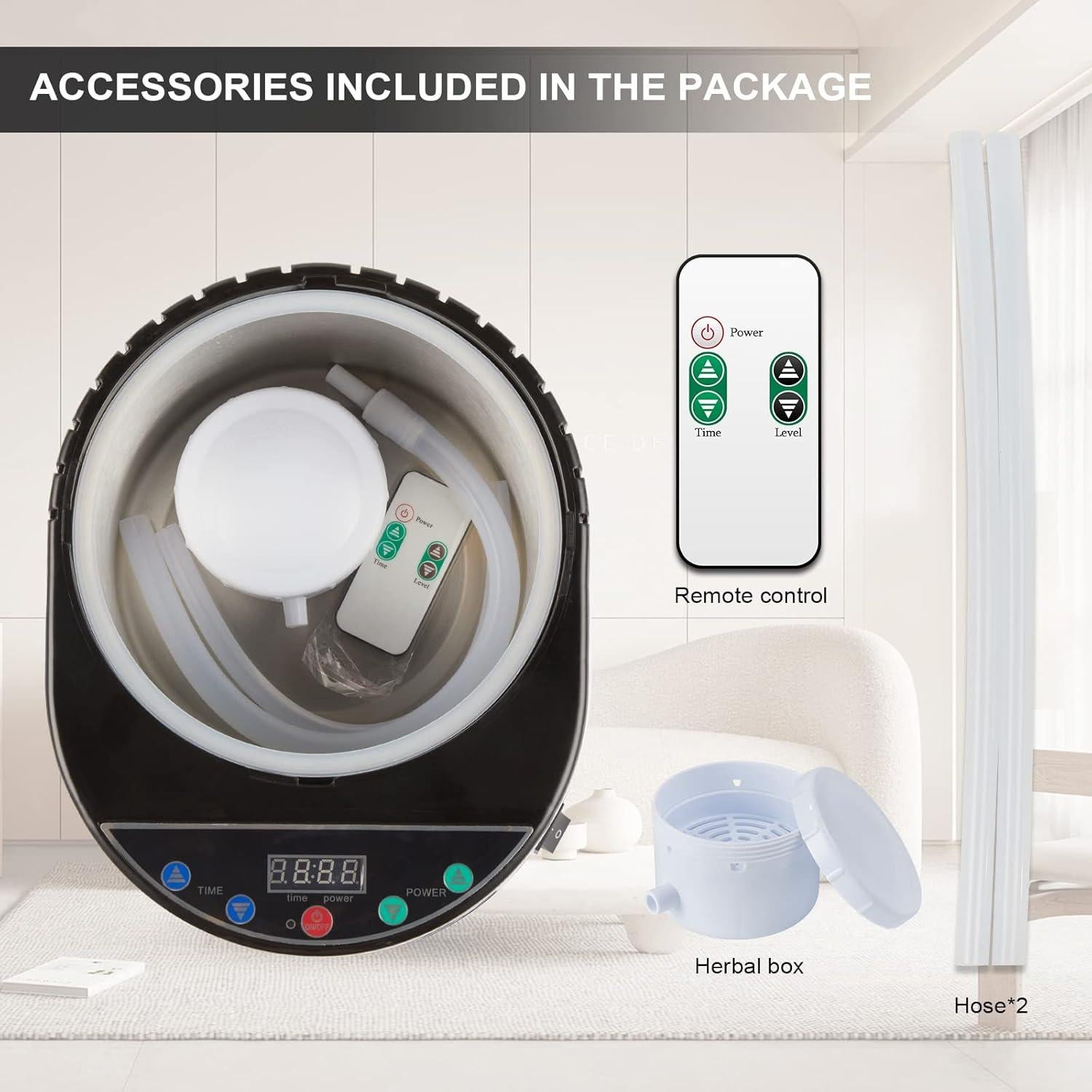 Generador de vapor iDOTODO 4L para sauna en casa con control remoto