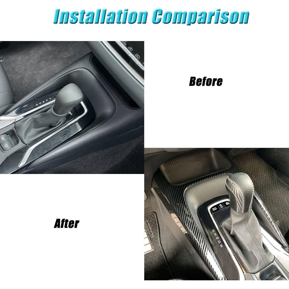 Cubierta Panel Cambio Toyota Corolla 2020-2025 BOYUER Fibra Carbono