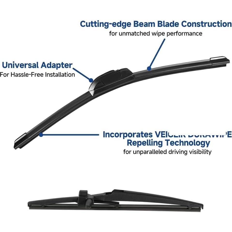 Juego de 3 Limpiaparabrisas VEIGEIR para Toyota 4Runner 2003-2009