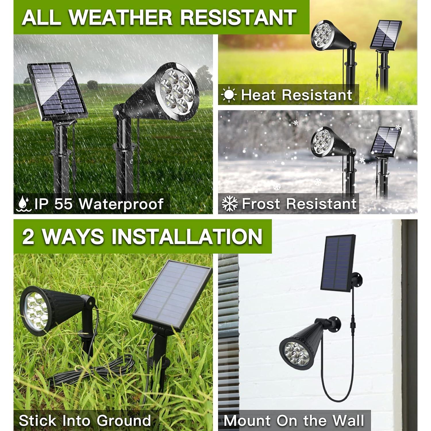 Luces Solares de Spot MEIHONG K1-B para Jardín 2-en-1