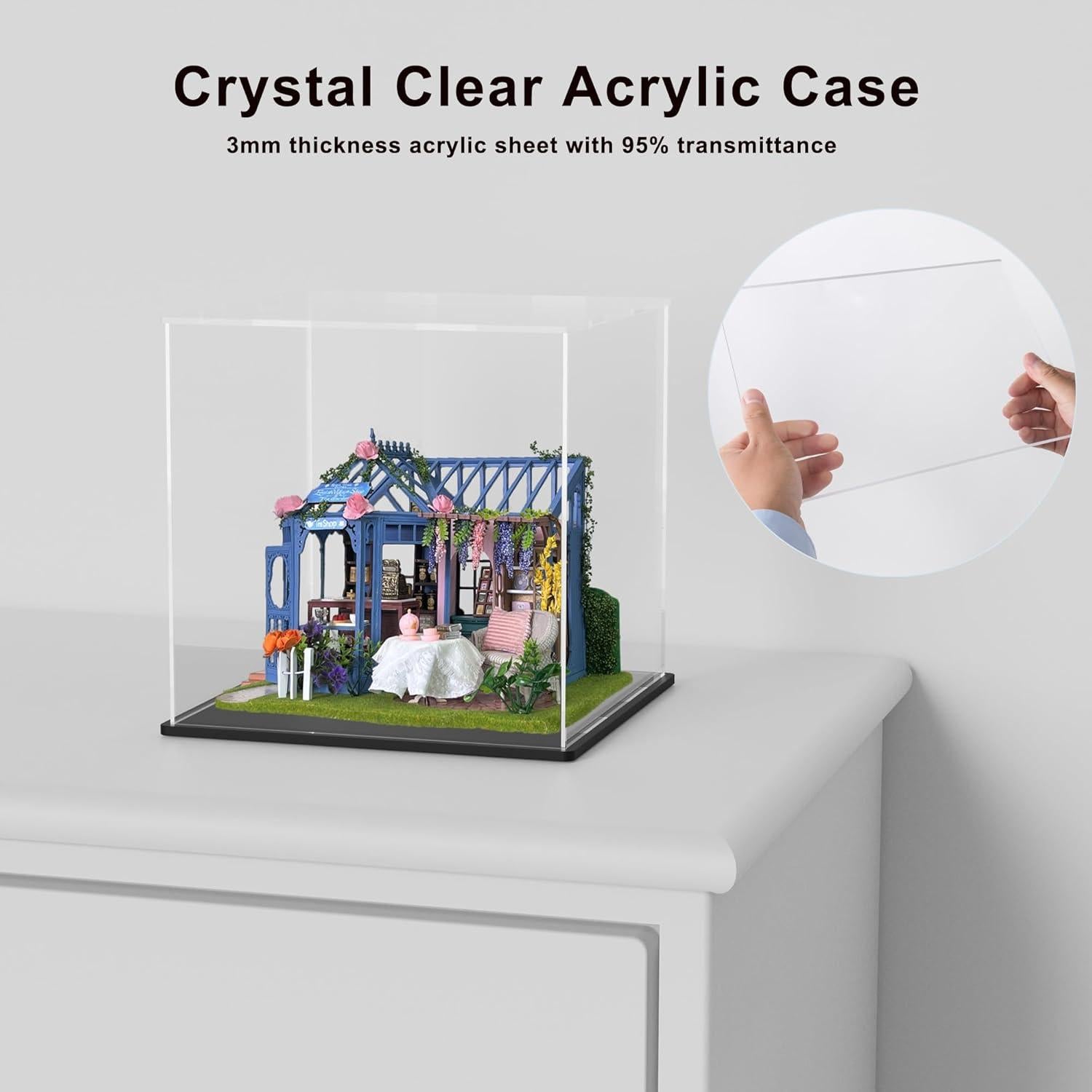 Caja de Exhibición Acrílica UoYeet 14.5x11x11 pulgadas