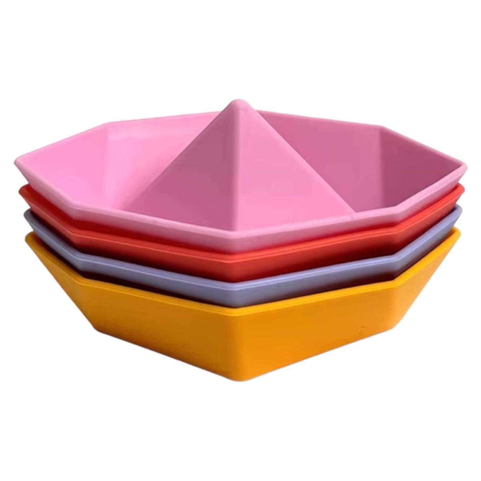 Bath Toys for Toddlders | Bathtub Toys for Babies | 4-Piece Set Floating Boats | Boat Toys (Pink)