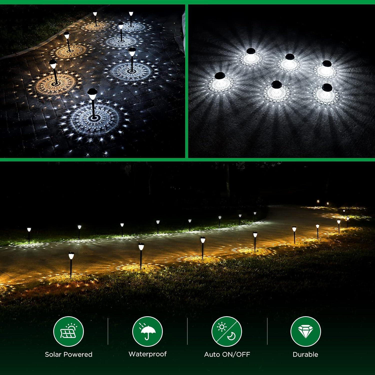 Luces Solares URAGO 10 Piezas LED Impermeables Jardín