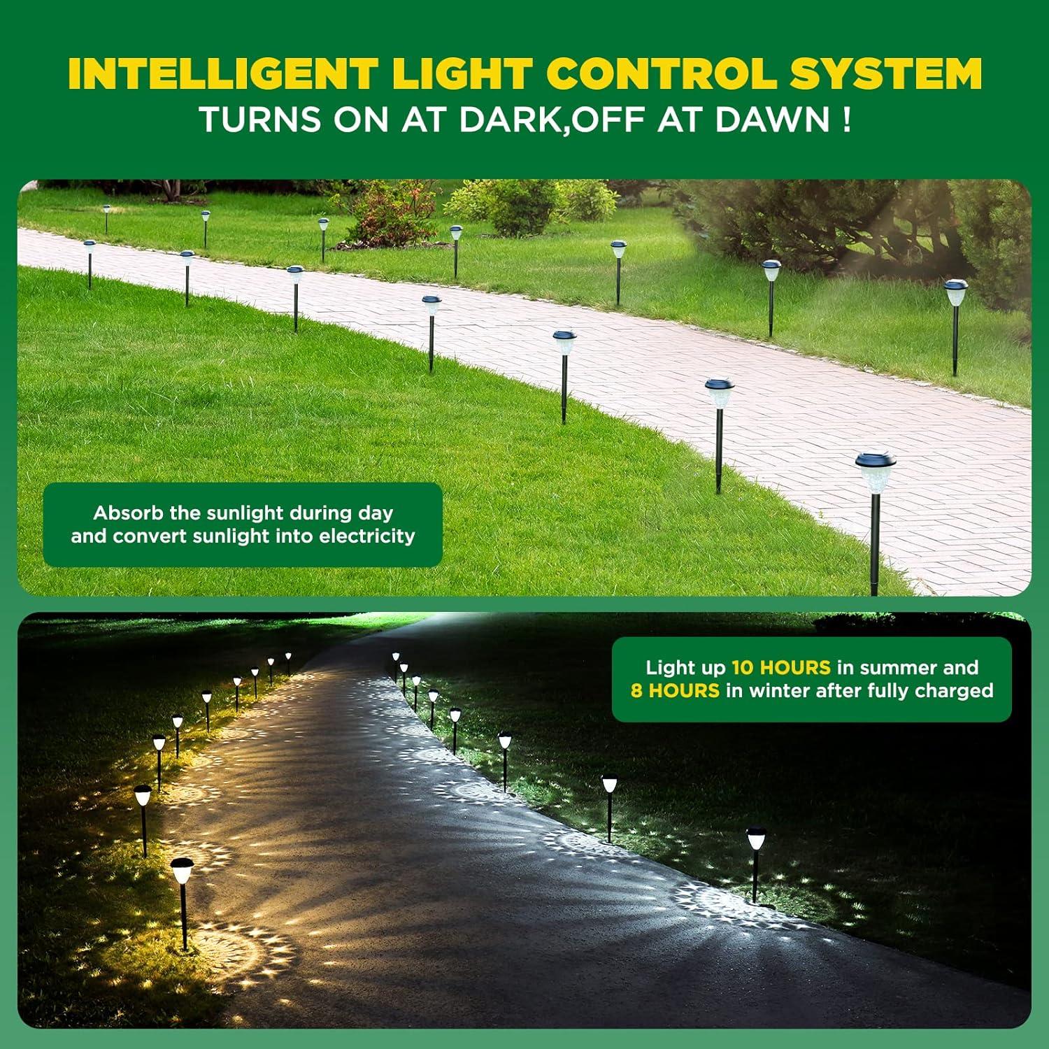 Luces Solares URAGO 10 Piezas LED Impermeables Jardín
