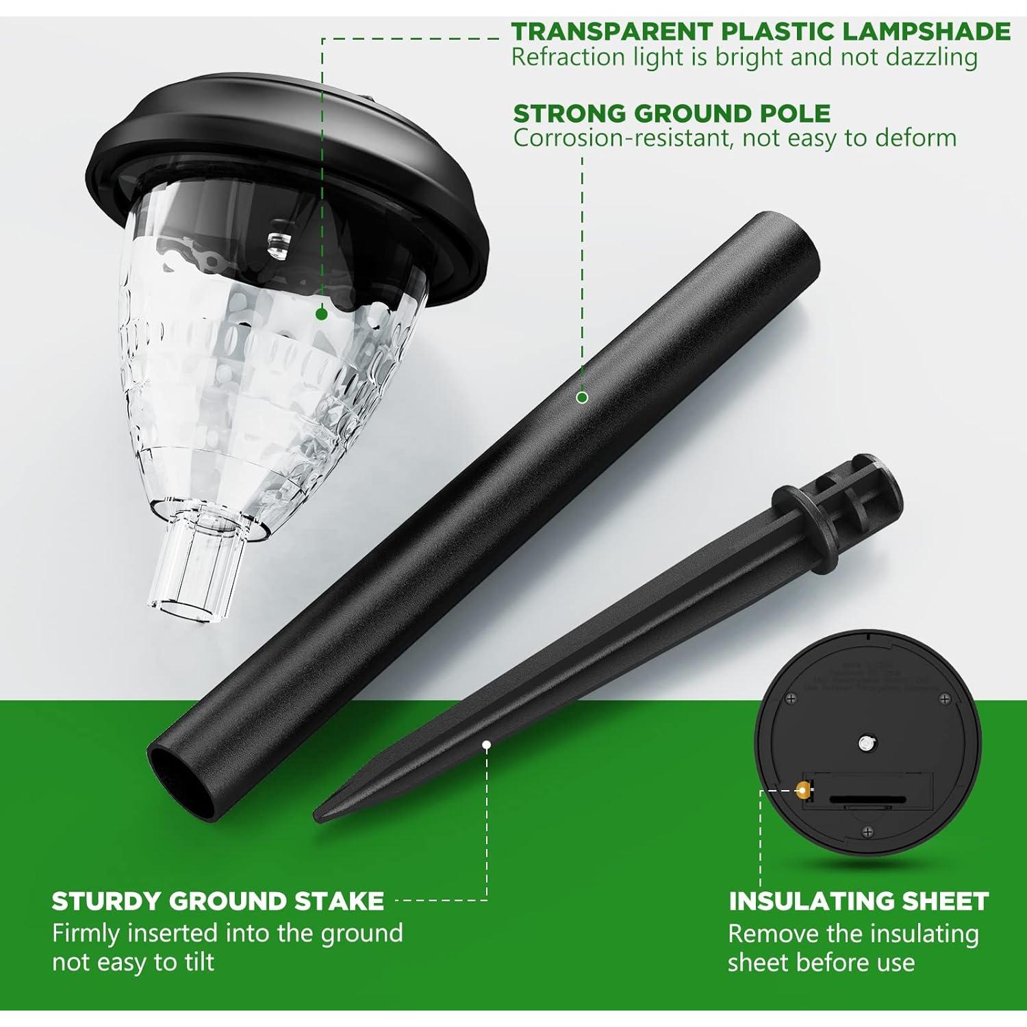 Luces Solares URAGO 10 Piezas LED Impermeables Jardín