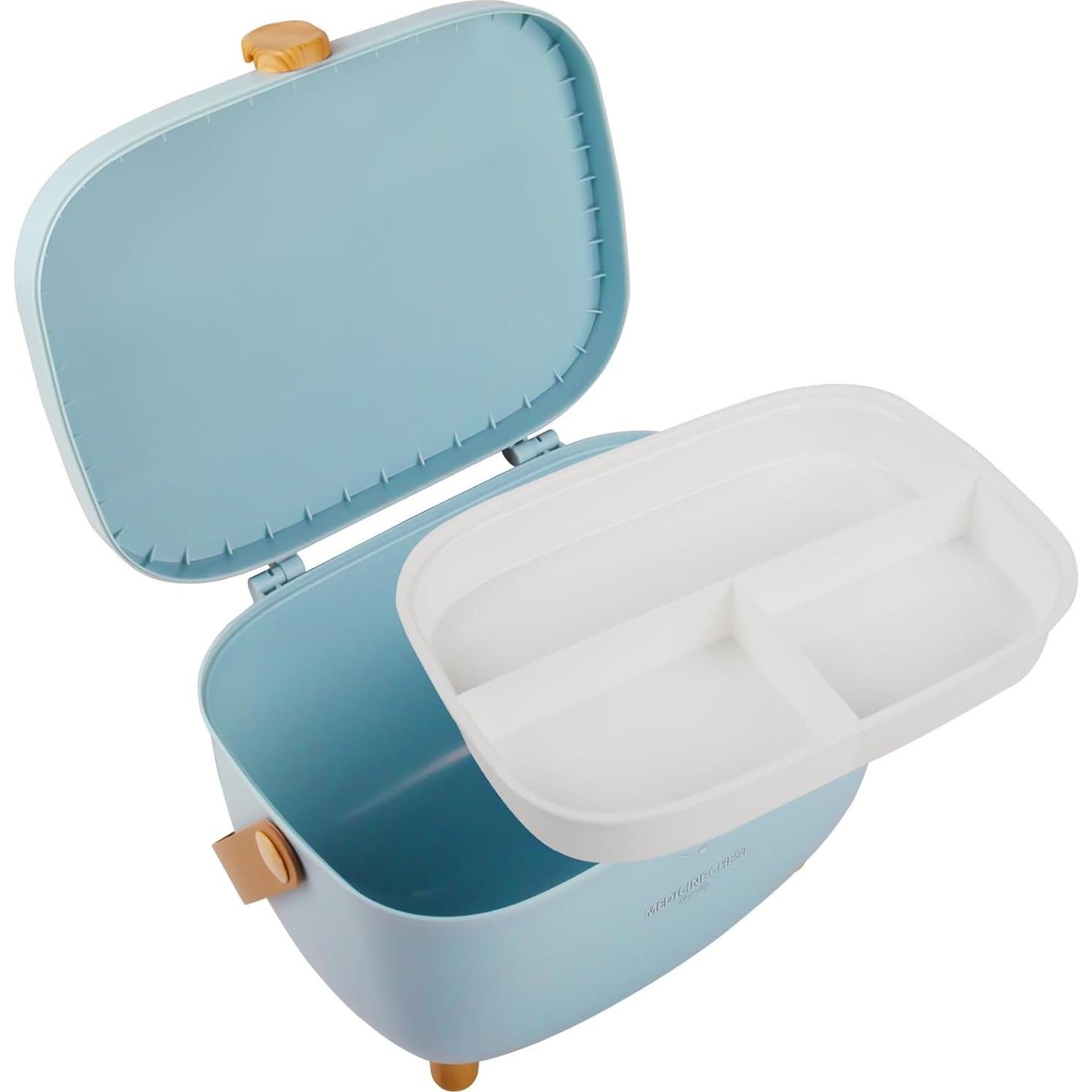 Caja de Medicamentos Glosen Rosa con Cerradura y Bandeja