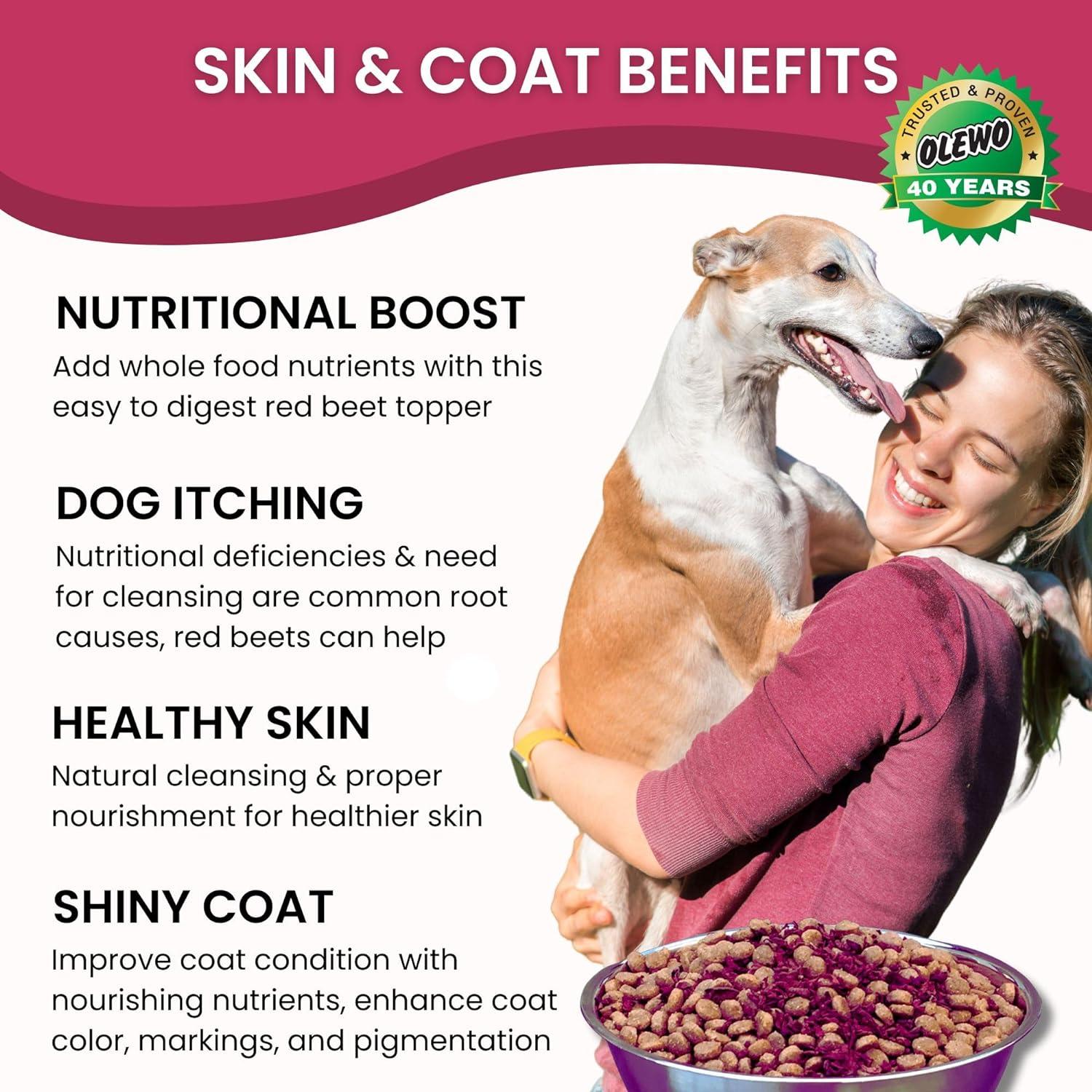 Olewo Remolachas Rojas para Perros 0.45 kg - Suplemento Nutricional