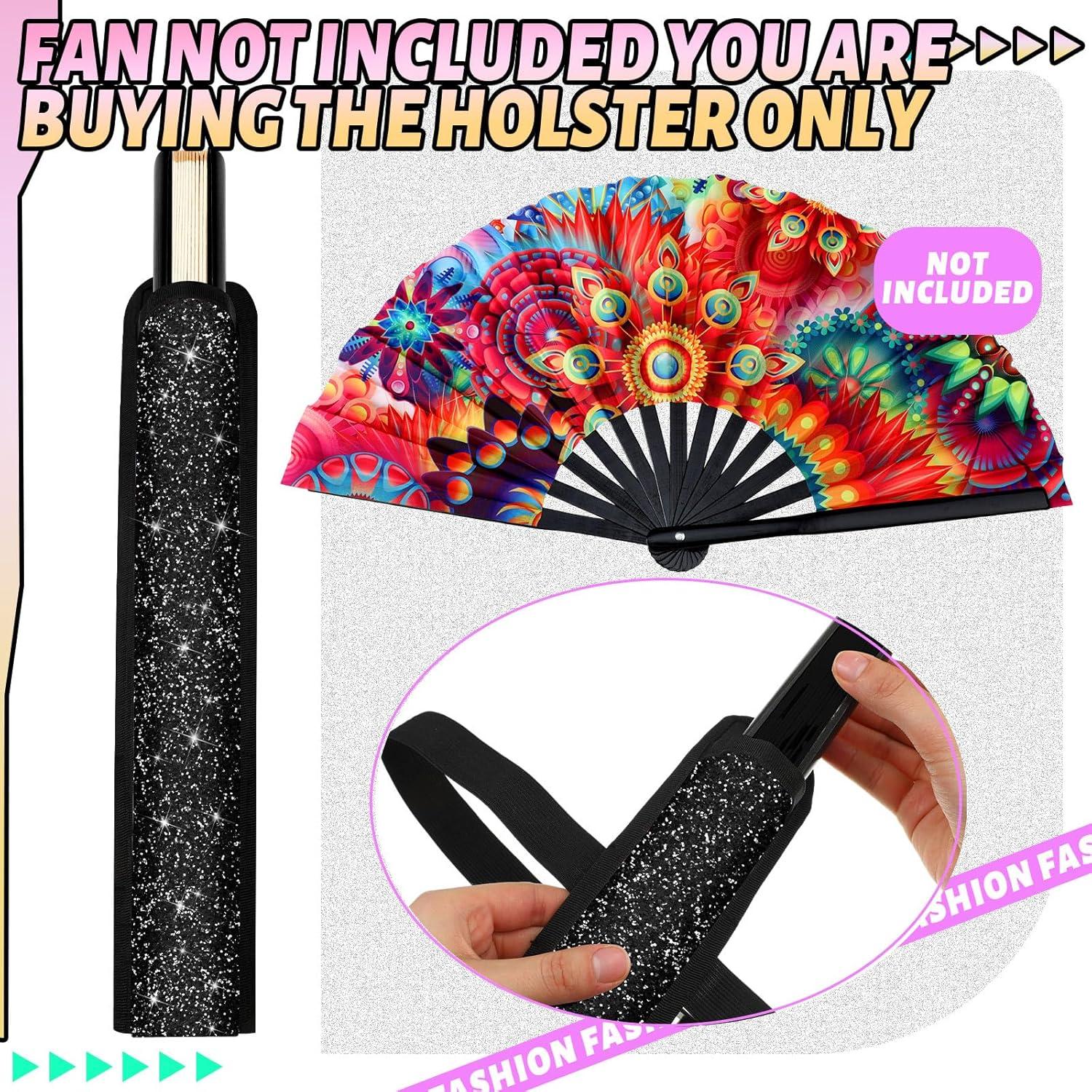 Soporte de Ventilador de Rave Cosblank Plegable Brillo Negro