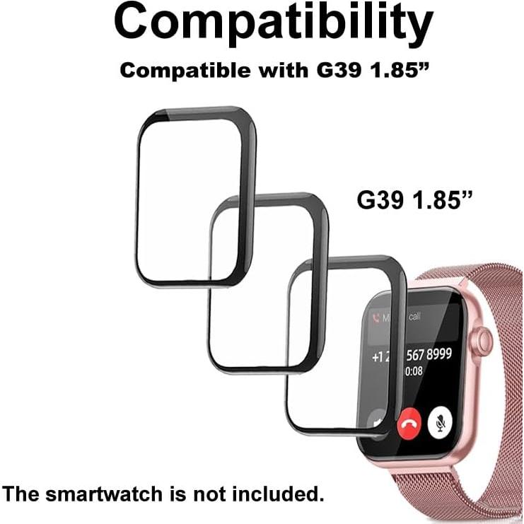 Protector de Pantalla 3D SMAATE para Reloj 1.85" PMMA 3PCS