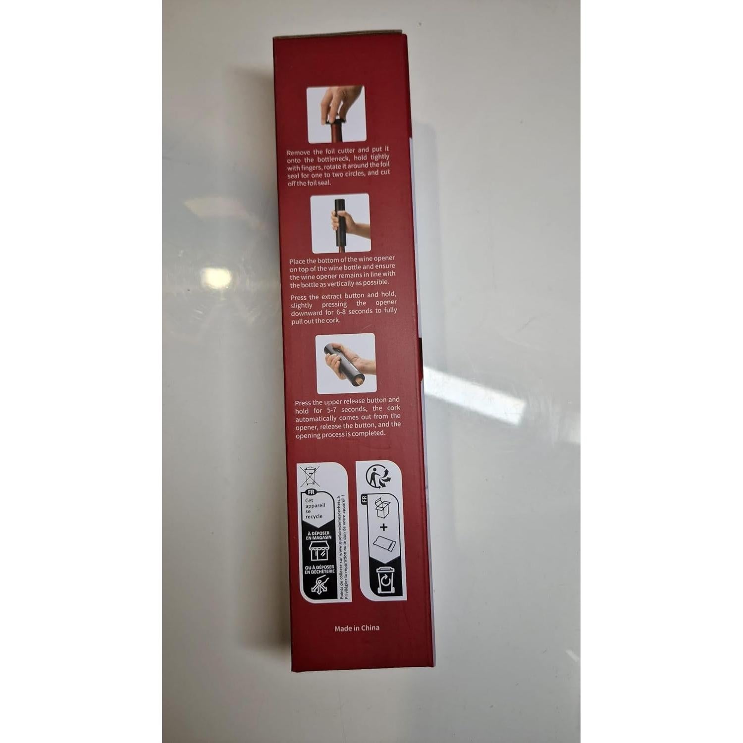 Abridor de Vino Eléctrico MAGDEN a Batería con Cortador