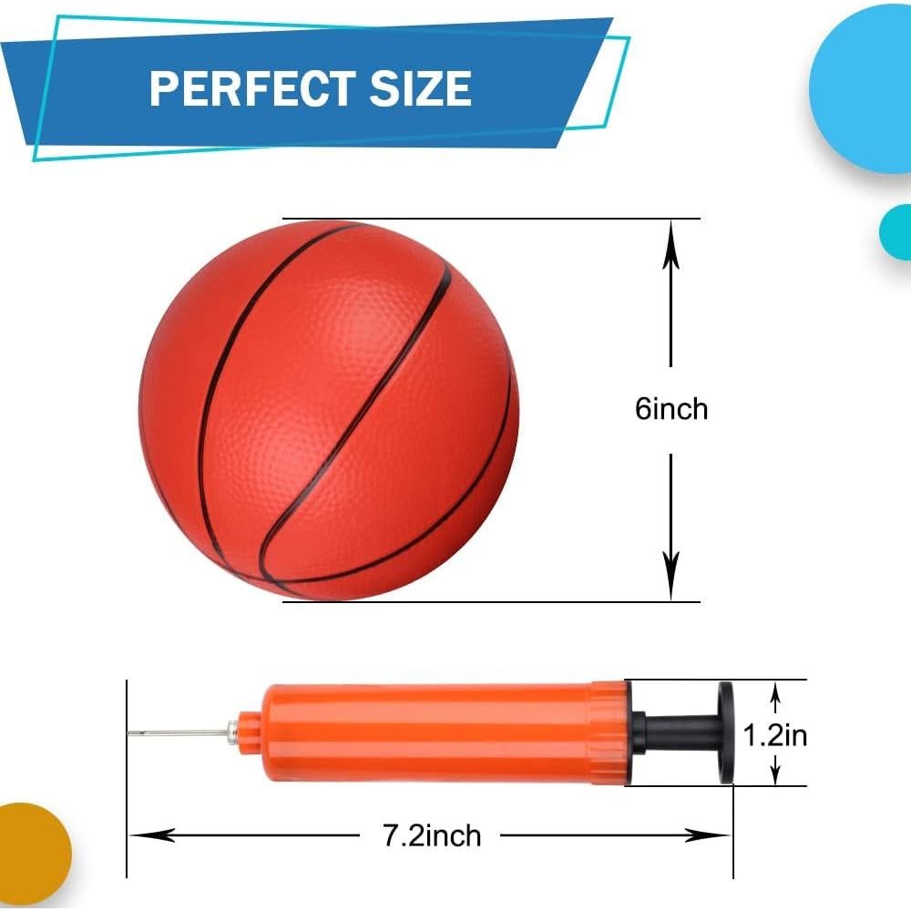 Balones de Baloncesto Mini Umnodobn 5" para Niños 6 Piezas