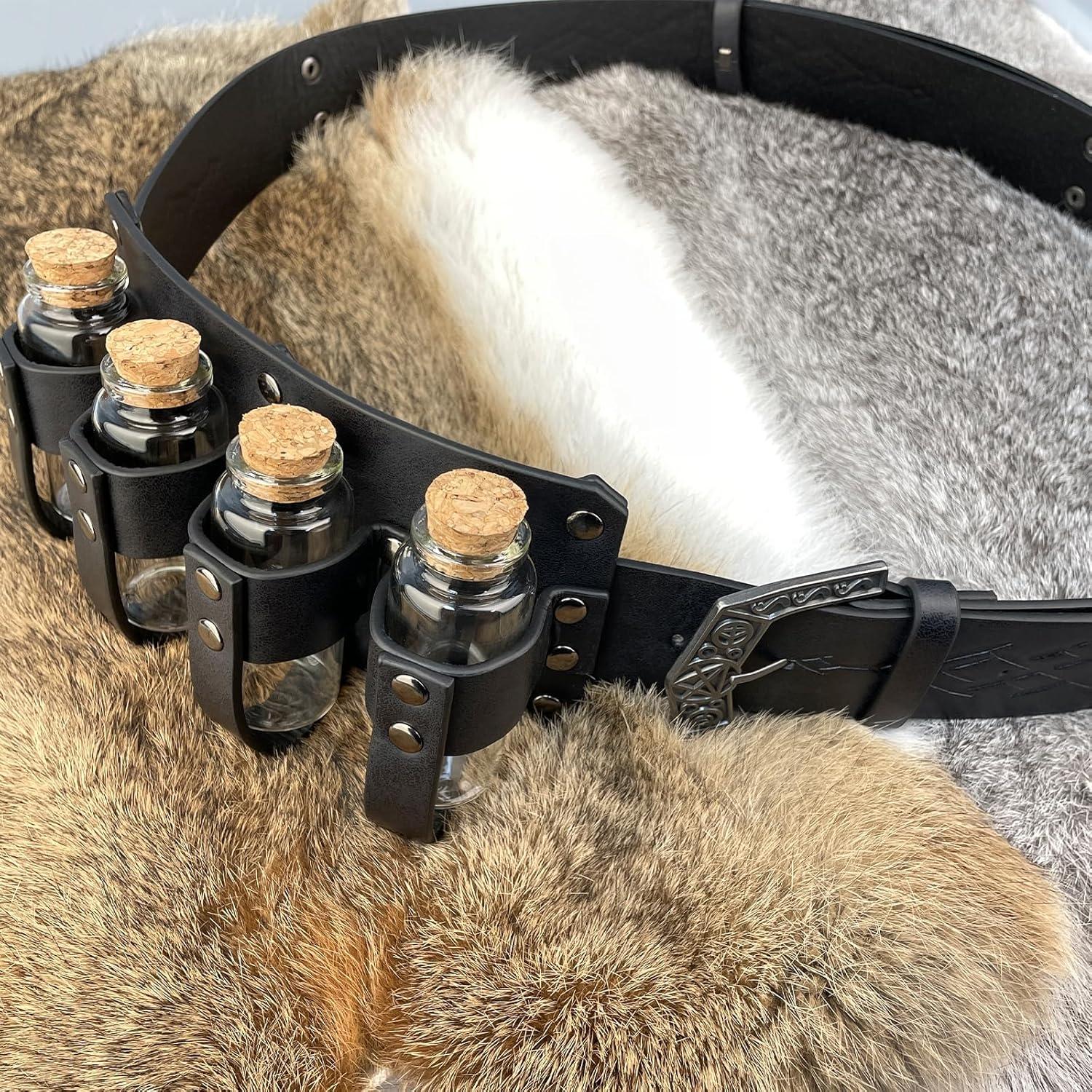 Combo Cinturón Alquimia EpicCos + Bolsa Botellas Negra