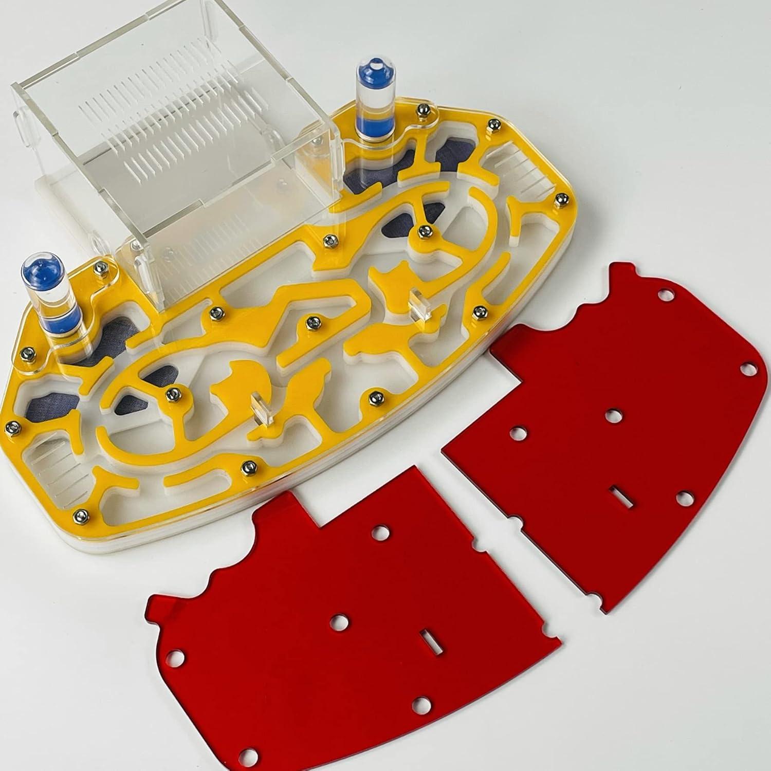 Nido de hormigas Acrílico ANT GRAPE 24x18 cm Amarillo