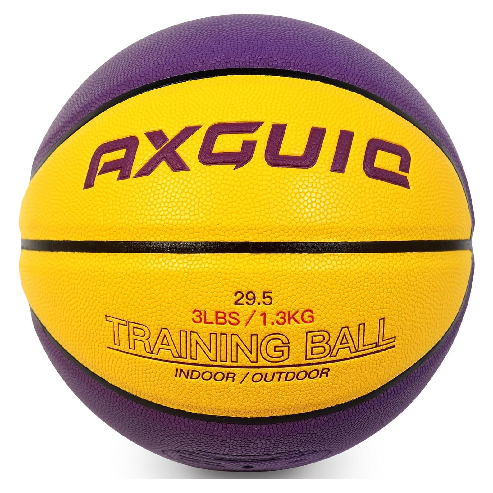 Balón de Entrenamiento Pesado AXGUIQ 1.32kg Tamaño 7 de Cuero