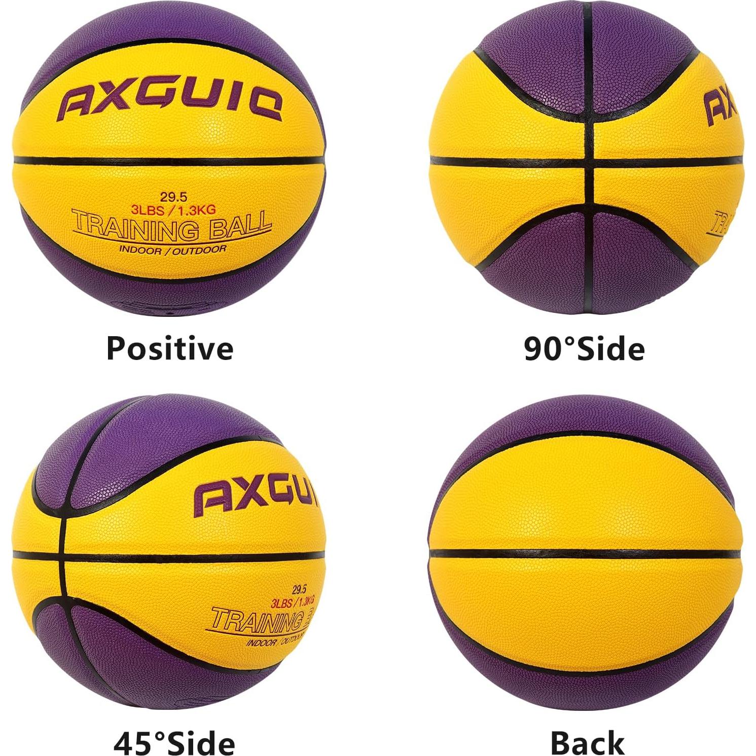 Balón de Entrenamiento Pesado AXGUIQ 1.32kg Tamaño 7 de Cuero