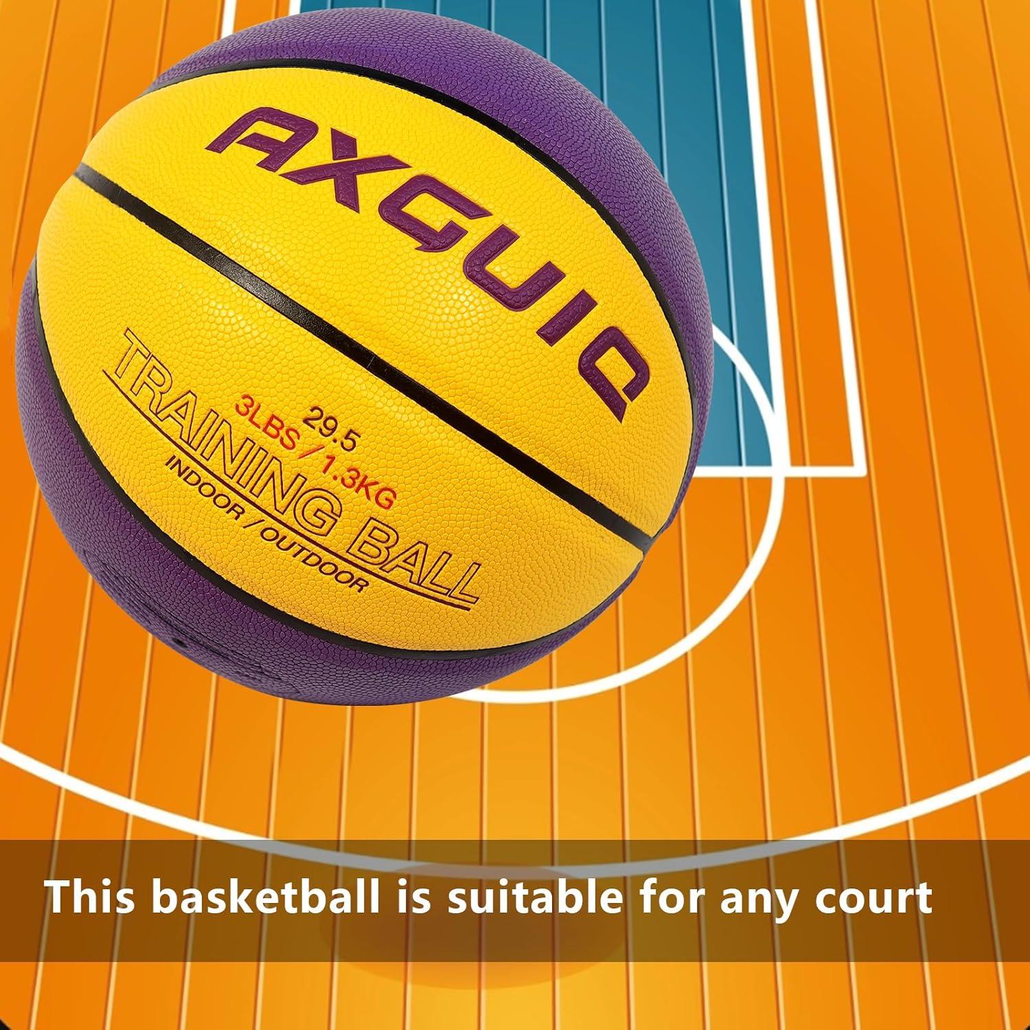 Balón de Entrenamiento Pesado AXGUIQ 1.32kg Tamaño 7 de Cuero