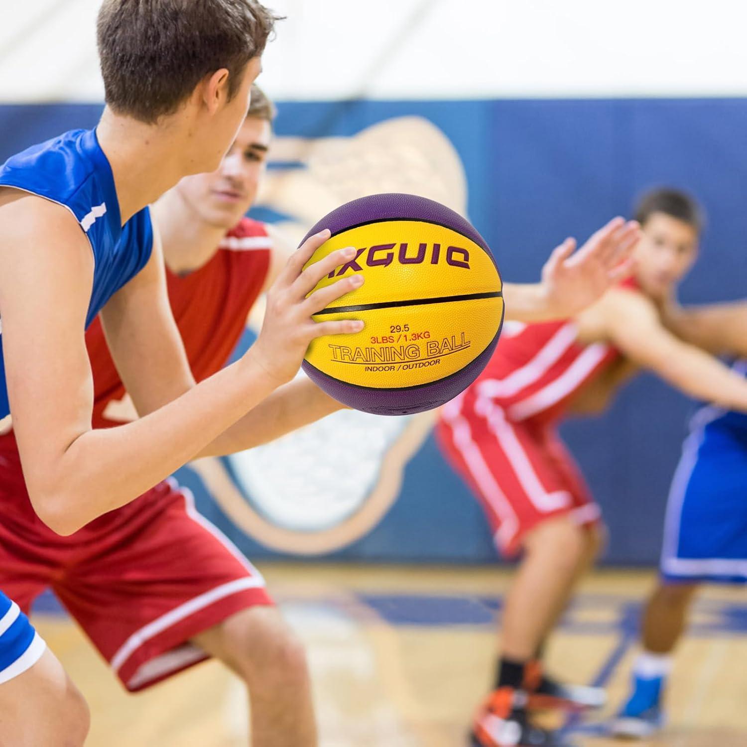 Balón de Entrenamiento Pesado AXGUIQ 1.32kg Tamaño 7 de Cuero