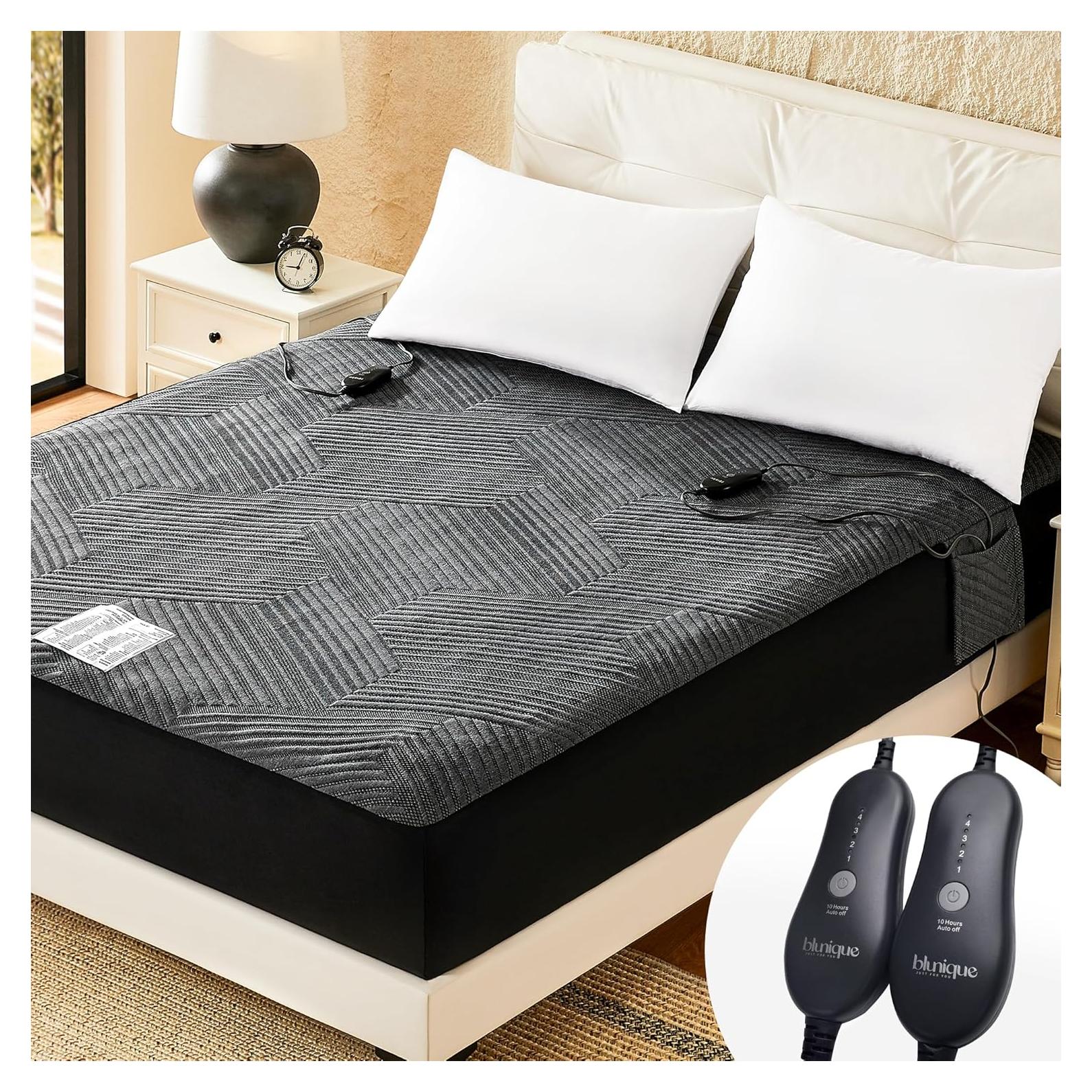 Almohadilla Térmica Eléctrica blunique Queen 3D Lavable