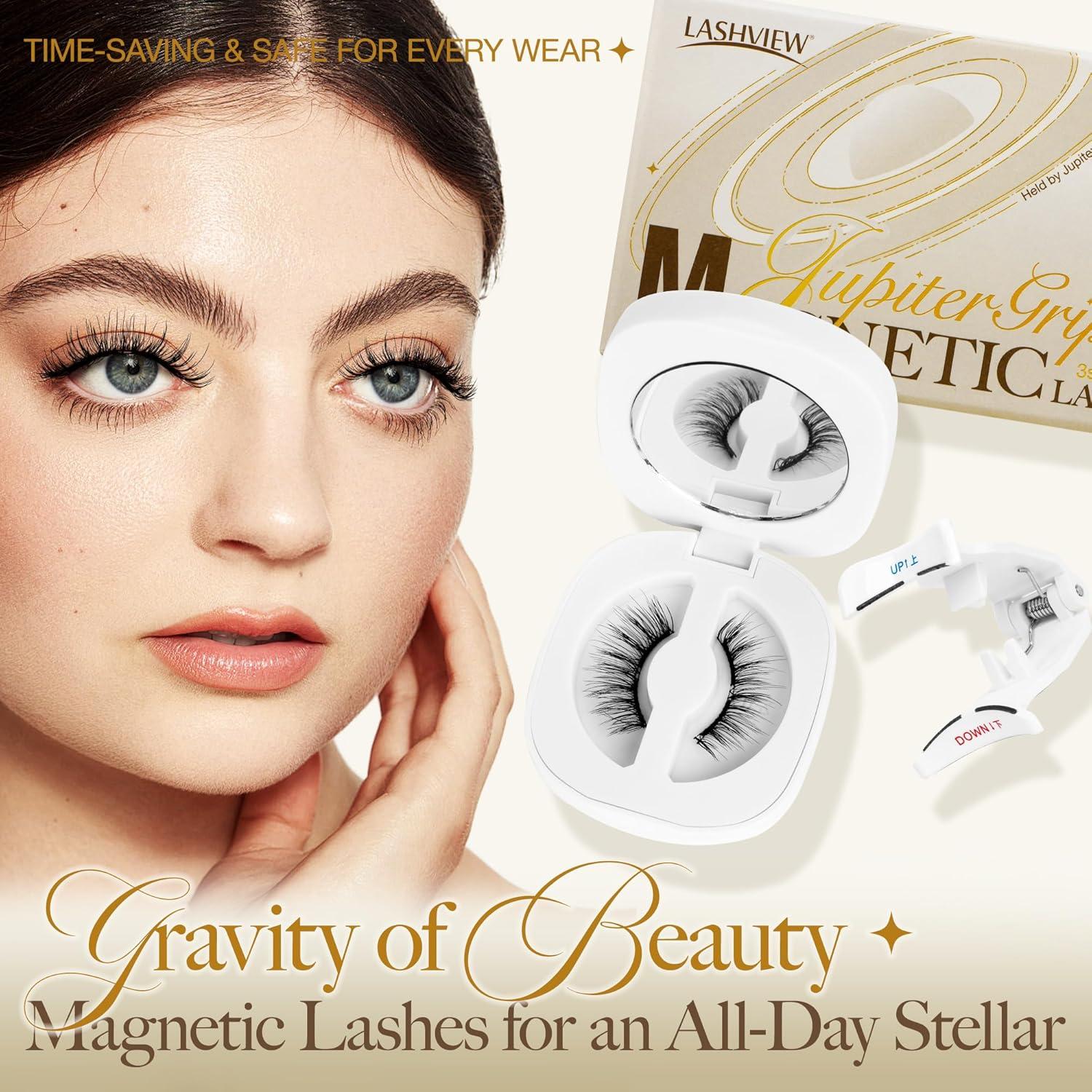 Pestañas Magnéticas LASHVIEW CT01 Reutilizables y Naturales