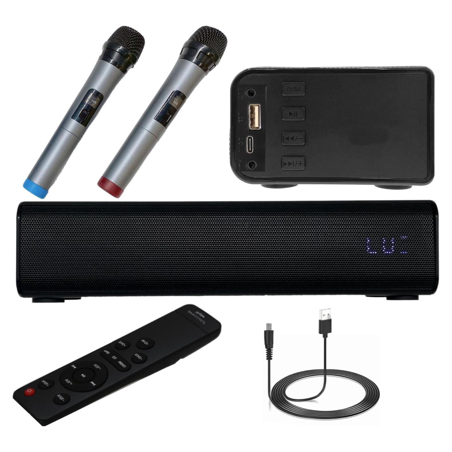 Barra de Sonido Pyle PKWMA210.5 Bluetooth 20W 2 Micrófonos