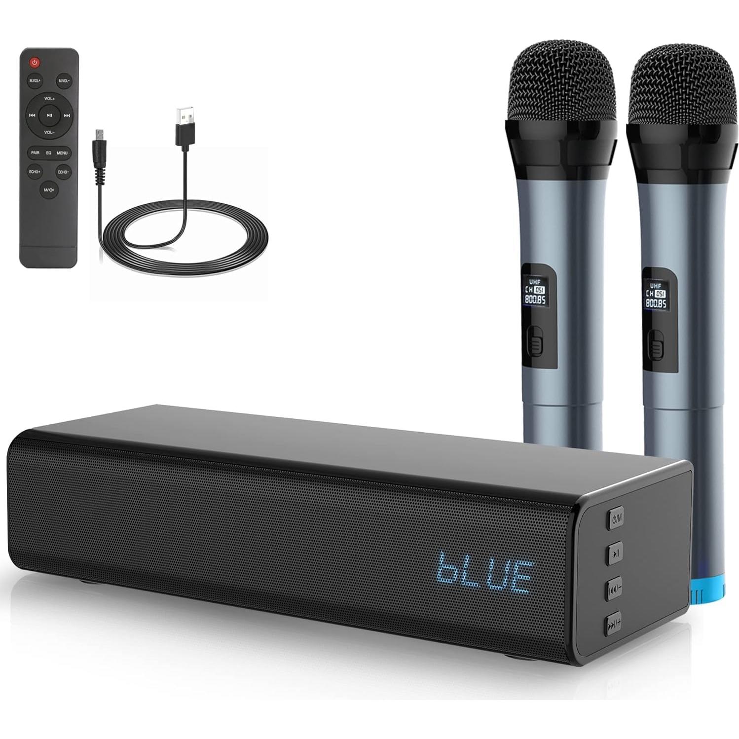 Barra de Sonido Pyle PKWMA210.5 Bluetooth 20W 2 Micrófonos