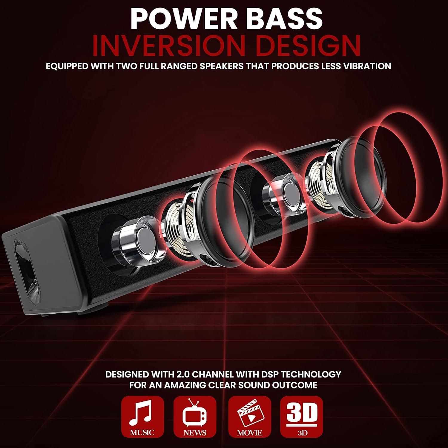 Barra de Sonido Pyle PKWMA210.5 Bluetooth 20W 2 Micrófonos