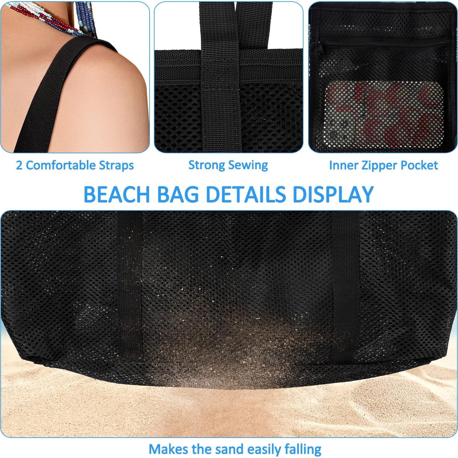 Bolsa de Playa Plegable Ayieyill Grande Impermeable 42x22x38cm