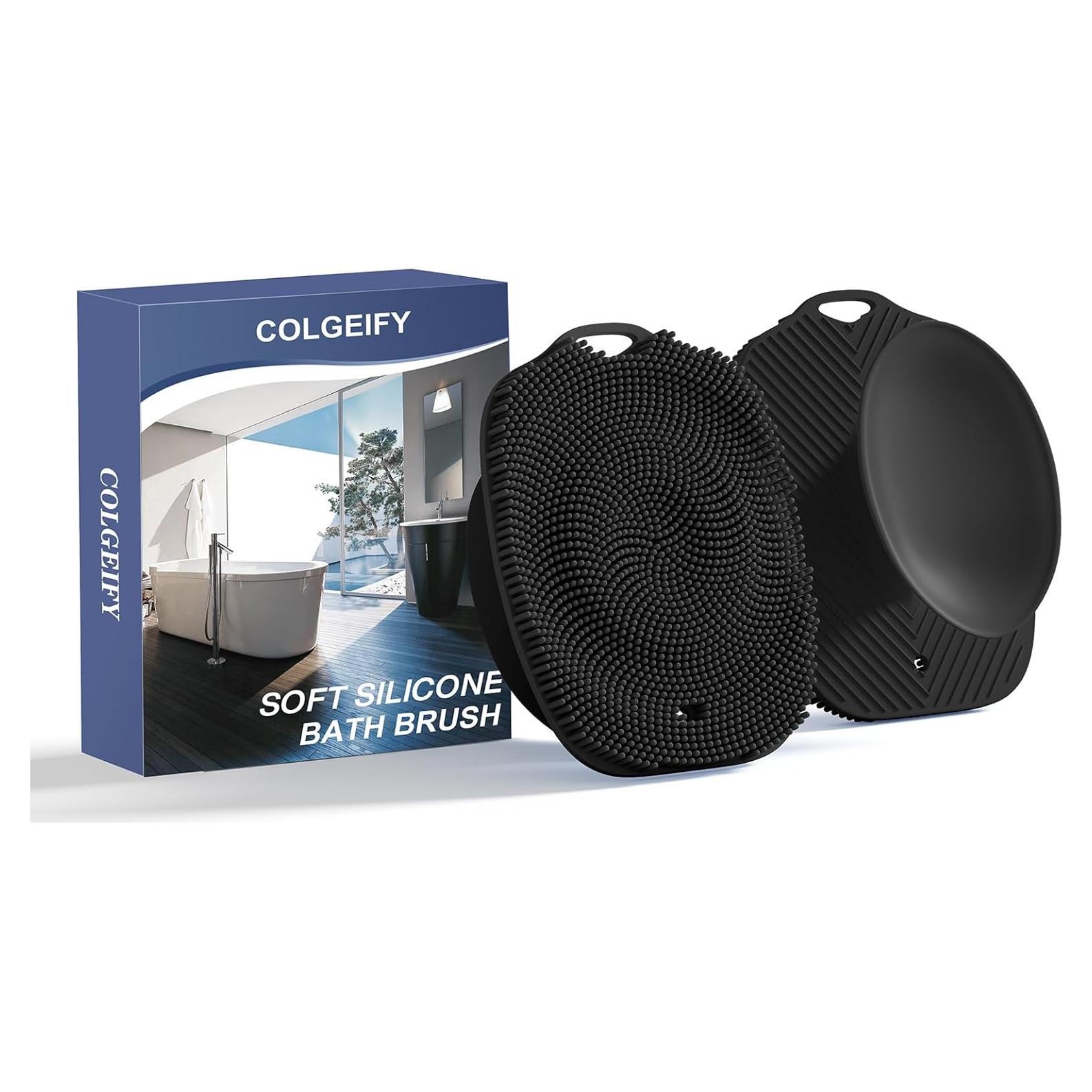 Cepillo de Baño de Silicona COLGEIFY Grande con Ventosa