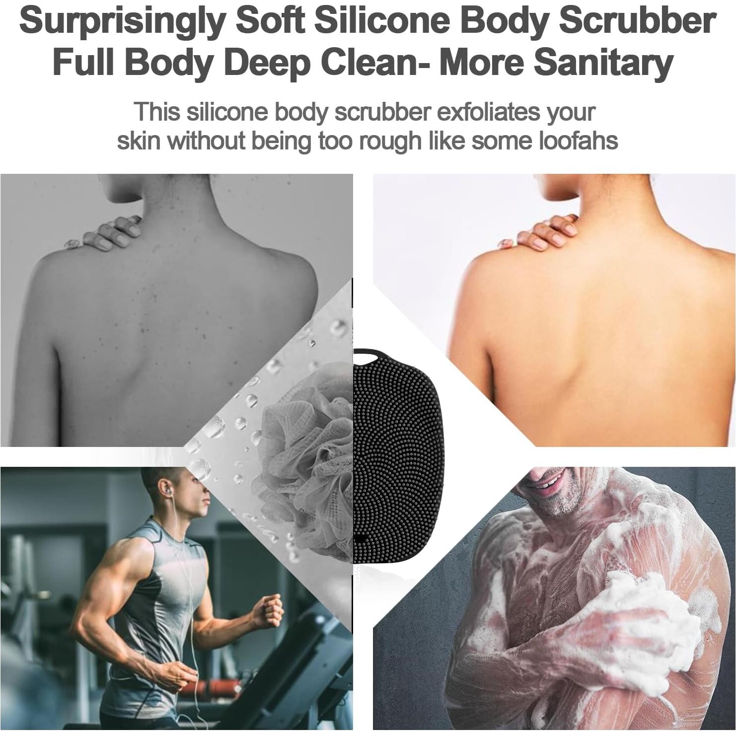 Cepillo de Baño de Silicona COLGEIFY Grande con Ventosa