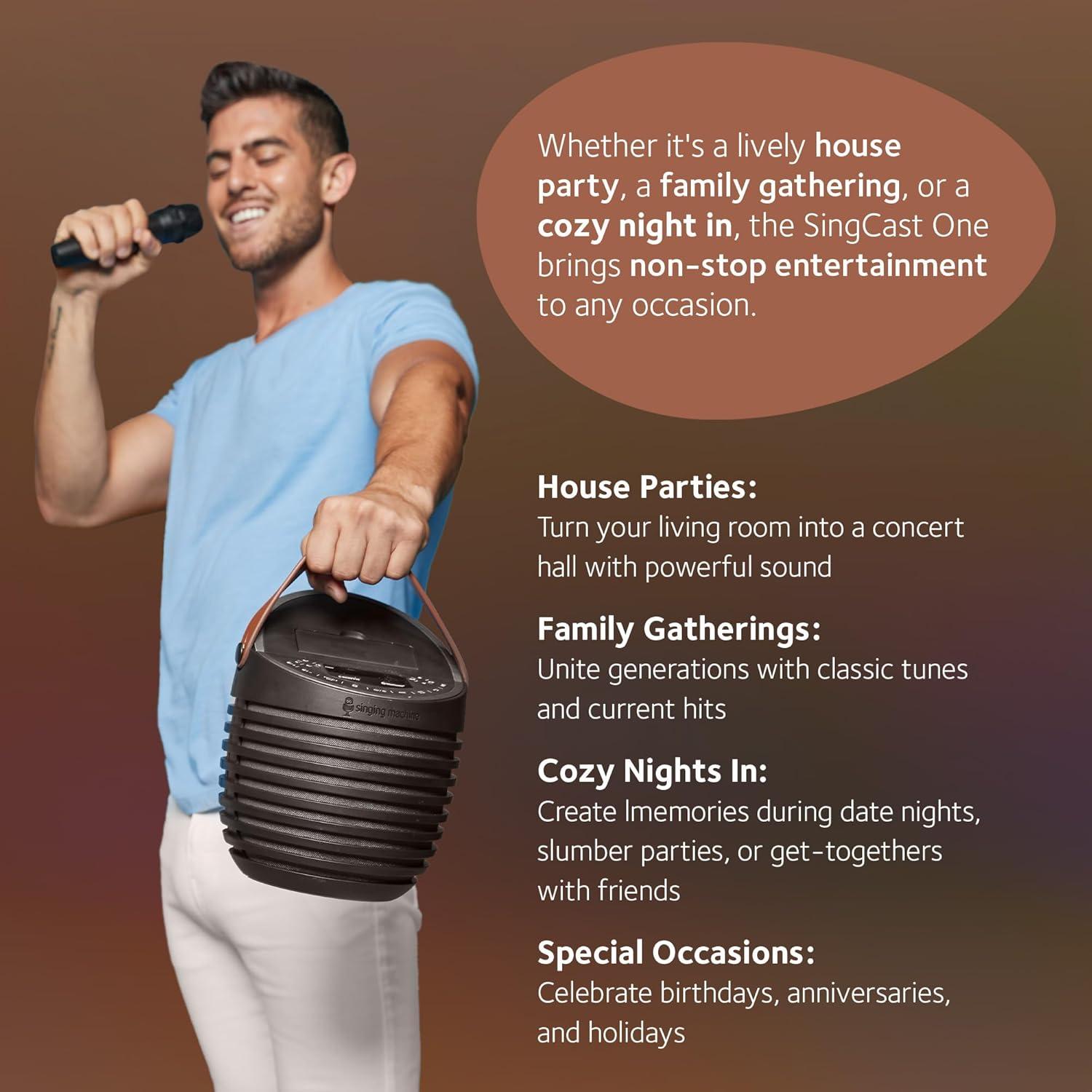 Sistema de Karaoke Singing Machine SMC2020 con Bluetooth y Proyector