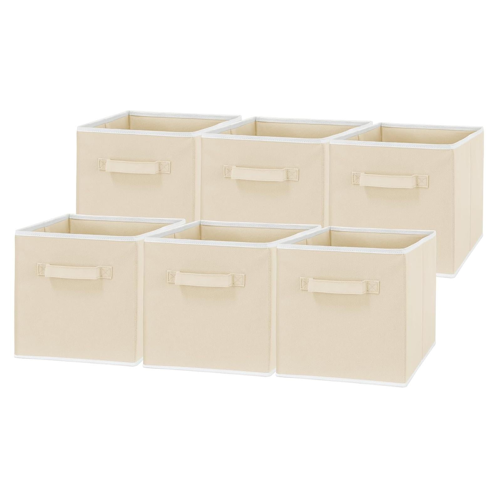 Cajas de Almacenamiento Plegables Simple Houseware 27.3 cm Beige