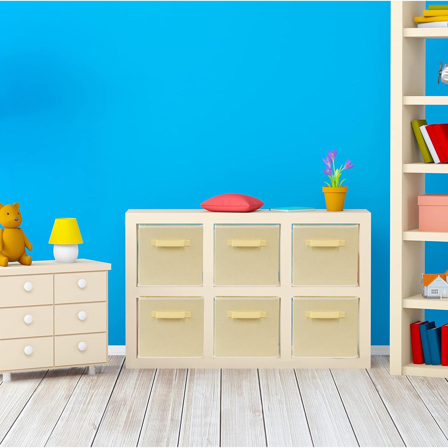 Cajas de Almacenamiento Plegables Simple Houseware 27.3 cm Beige