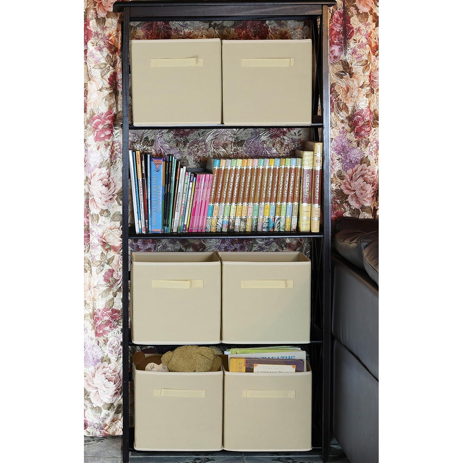 Cajas de Almacenamiento Plegables Simple Houseware 27.3 cm Beige