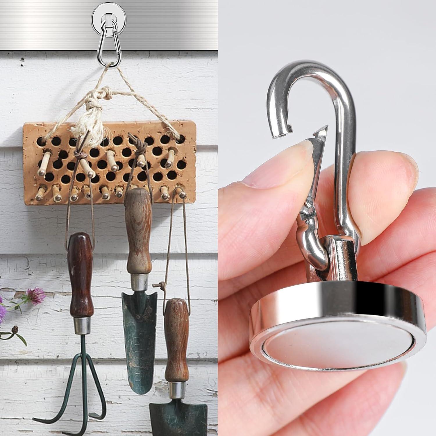 Ganchos Magnéticos MIKEDE 4 Pcs Alta Resistencia 90.72 kg