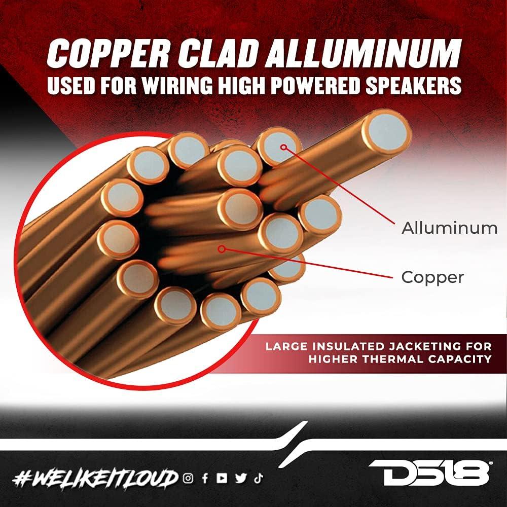 Cable de Altavoz DS18 SW-18GA 100m Ultra Flex Rojo y Negro