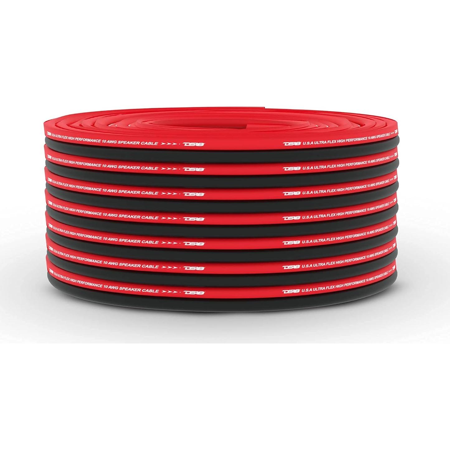 Cable de Altavoz DS18 SW-18GA 100m Ultra Flex Rojo y Negro