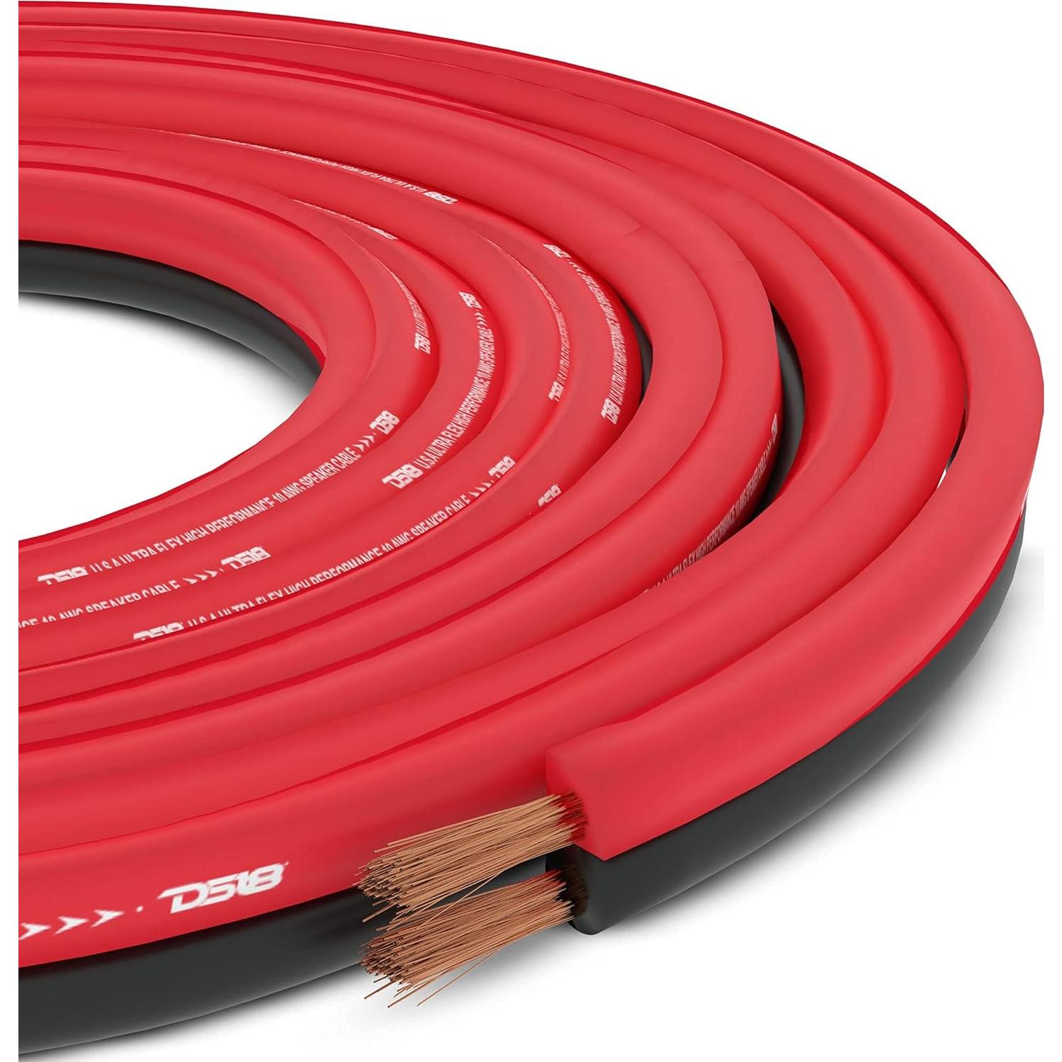 Cable de Altavoz DS18 SW-18GA 100m Ultra Flex Rojo y Negro