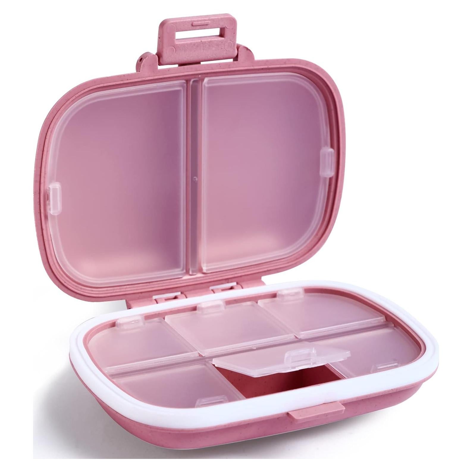 Organizador de Pastillas Holii YH-002 8 Compartimentos Rosa