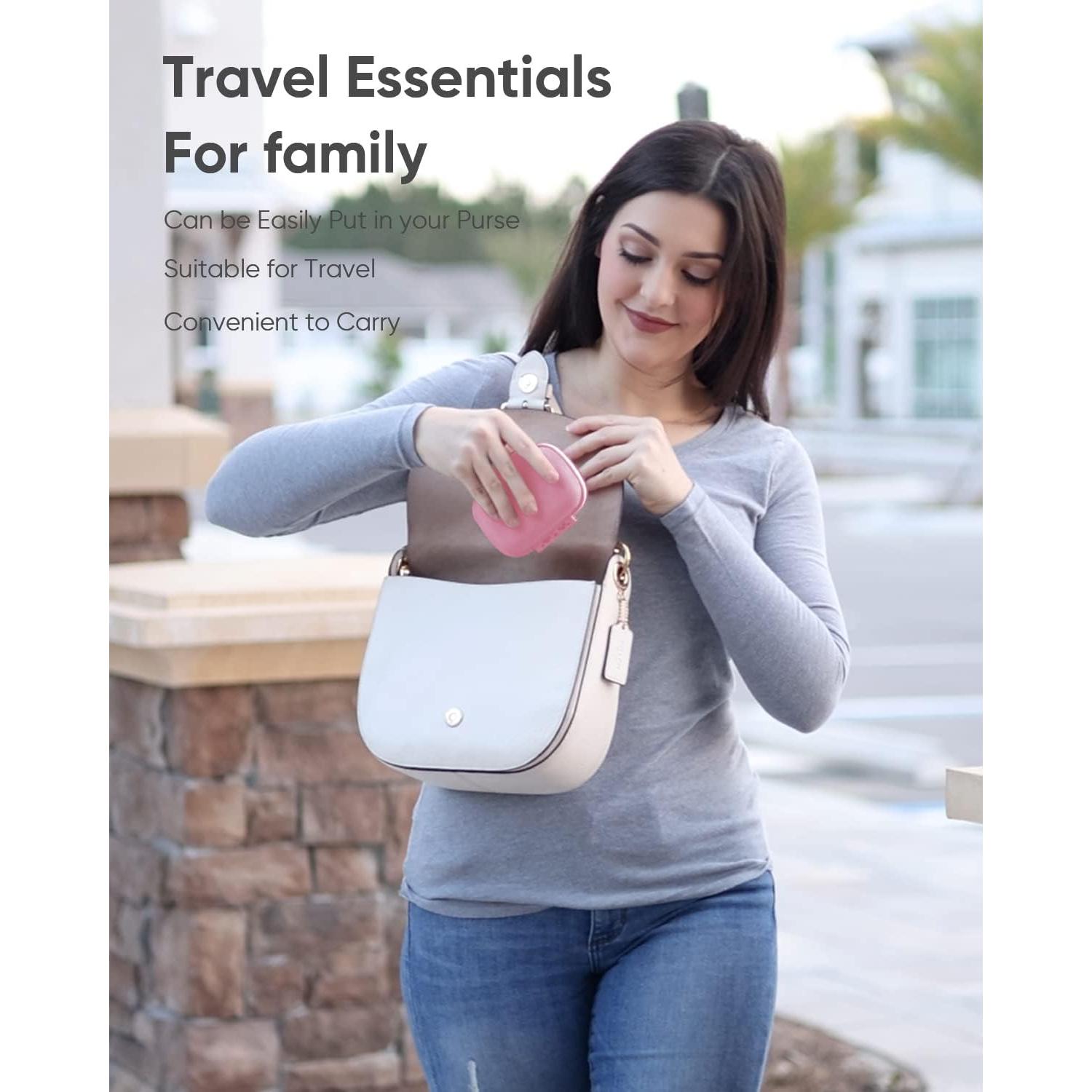 Organizador de Pastillas Holii YH-002 8 Compartimentos Rosa