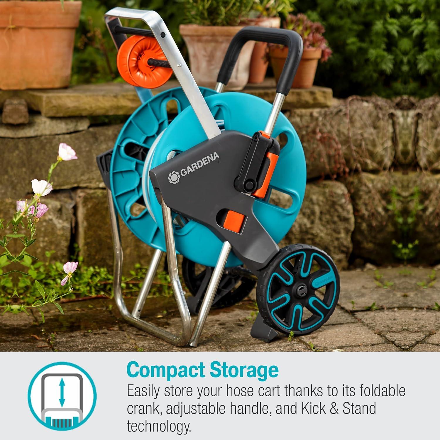 Carro de Manguera Gardena 18515 Mediana 20.1 m a Prueba de Heladas