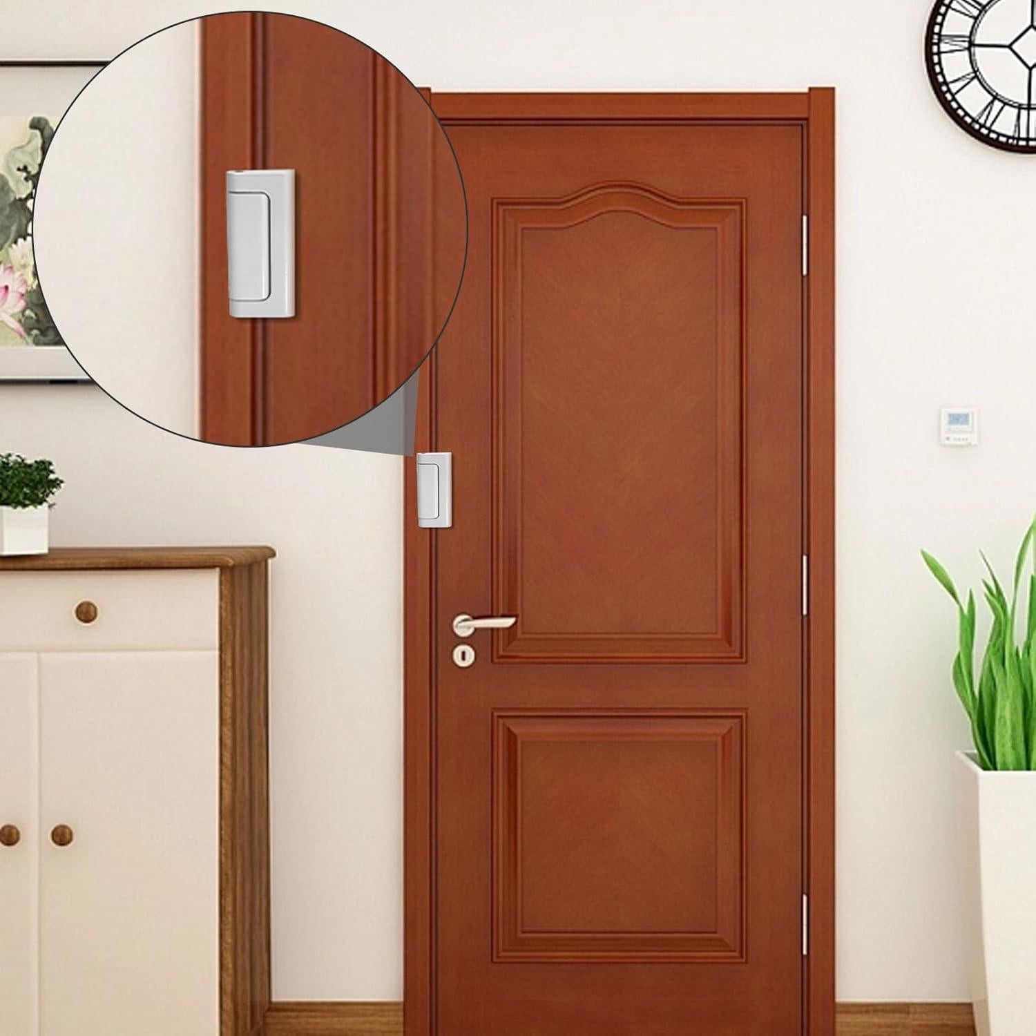 Cerradura de Refuerzo de Puerta Saihisday 3PCS Aluminio Blanco